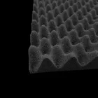 Поролон хвиля ESoft 50 мм (5 см) чорний, лист 1х2м графіт