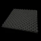 Поролон хвиля ESoft 50 мм (5см) чорний, відріз 50х50 см графіт