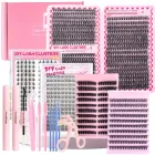 Набір для самостійного нарощування вій в подарунковій упаковці, 5 палеток