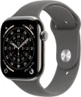 Смарт-годинник Apple Watch Series 11 GPS + Cellular 46mm Natural Titanium Case with Stone Grey Sport Band - M/L (MFCX4RK/A)