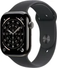 Смарт-годинник Apple Watch Series 11 GPS + Cellular 46mm Slate Titanium Case with Black Sport Band - S/M (MFD14RK/A)