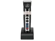 Машинка для стрижки собак та котів BaoRun P9, бездротова, леза кераміка + титан, чорна, для жорсткої шерсті