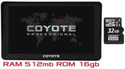 GPS навігатор COYOTE 790 Delivery Star PRO 512mb 16gb 7 дюймів з Картами для легкового та вантажного транспорту TIR ADR + MicroSD карта пам'яті 32GB