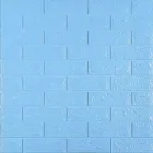 3D панель самоклеюча 700х770х5мм цегла Блакитна (005-5) SW-00000297