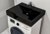 Чорна Раковина, Умивальник, на пральну машину Luxor Oskar Black
