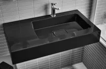 Умивальник підвісний Luxor Mono 80 L Black