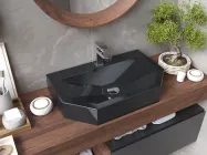 Раковина, Умивальник, накладний Luxor Calvin 60 Black