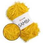 YarnArt SAMBA/Травка, Жовтий №5500 - пряжа Ярнарт Самба для в'язання, декоративна пухнаста нитка 100 г / 150 м, 100% поліестер, довгий ворс