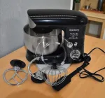 Планетарний міксер Rainberg 3500 Вт, тістоміс із чашею з нержавіючої сталі, Чорний (38О8)