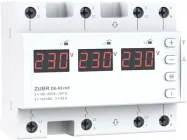 Реле напруги ZUBR D6-63 red трифазне з двома режимами роботи (63 А, 14.4 кВА) (4820120222153)
