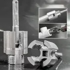 Мітчик для нарізання різьби в ПВХ-трубах 2 в 1 внутрішньої або зовнішньої різьби