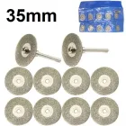 Алмазні диски відрізні Ø 35 мм для гравера, дрилі 10 шт + 2 тримача 3DTOYSLAMP