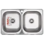 Кухонна мийка Zerix Z7848D-08-180E Double satin ZS0578