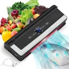 Потужний вакууматор 135Вт вакуумний пакувальник для пакування їжі та продуктів сухих і вологих побутовий домашній кухонний ручний компактний Vacuum Sealer + пакети для вакуумаії у подарунок