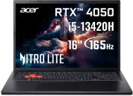 Ноутбук Acer Nitro Lite NL16-71G-58HN (NH.DAEEU.001) Shale Black / 16” IPS WUXGA 165 Гц / Intel Core i5-13420H / RAM 16 ГБ / SSD 512 ГБ / nVidia GeForce RTX 4050, 6 ГБ