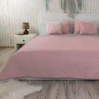 Покривало Руно 180х220 VeLour Pink and Grey ромб (340.55_Pink and Grey ромб)