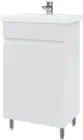 Тумба підлогова MEBLIBUD Erica 50 з умивальником Cers 50 см біла