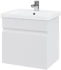 Тумба підвісна MEBLIBUD Erica 50 з шухлядою з умивальником Cers 50 см біла