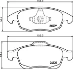 Гальмівні колодки HELLA-PAGID (8DB 355 013-341)