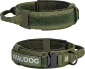 Нашийник з ручкою тактичний для собак WAUDOG PRO металевий фастекс M, Ширина 50 мм Довжина 38-47 см Хакі (688731collar)