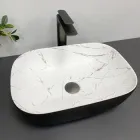 Умивальник (раковина) VBI RAVENNA MARMO BLACK MATT накладний