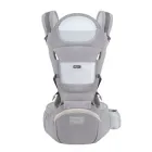 Слінг переноска для дітей. Ергорюкзак хіпсіт для перенесення дітей Aixintu Сірий (9028-4-G)