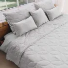 Покривало Sonex Hawaii Світло-сіре Євро 220х240 Двостороннє, стьобане, антиалергенне + Наволочки 50х70 2 шт Мікрофібра (SO102526)