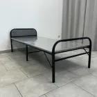 Ліжко односпальне LUMINARIA FLEX M 187х80x63см чорний/сірий