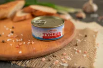 Тунець цілий у власному соку TUNTSOFF 150г(8855301217969)