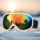 Окуляри гірськолижні Sposune antifog білі з лінзою хамелион (HX-043-WН0)