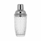 Барний шейкер Total Barware Коблер для коктейлів скляний з ситечком 350 мл прозорий (36853-Sh-C-350-g)