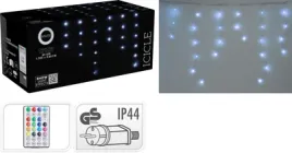 Гірлянда-бахрома Christmas Decoration 85 LED 3х0.6 м 220V пульт ДУ Холодний білий (AGB000700)