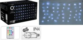 Гірлянда-бахрома Christmas Decoration 240 LED 6х0.6 м 220V пульт ДУ Холодний білий (AGB000750)