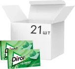 Упаковка жувальної гумки Dirol X Fresh в пластинках Cвіжість м’яти 13.5 г х 21 шт (7622202320965)