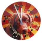 Настінний годинник " Mystic Animals Dog" D=40см скло