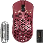 Ігрова Мишка ATTACK SHARK R5 ULTRA Red КАРБОНОВИЙ Корпус Безпровідна Трирежимна 2.4G/Bluetooth/Кабель, 8000Hz, PAW3950MAX, 42000 DPI, 39 грам Ультралегка