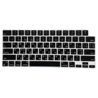 Силіконова накладка xVibe на клавіатуру MacBook New Air 13.6 2022-2025 Українскі літери US Black