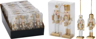 Набір ялинкових прикрас Christmas Decoration Лускунчик 12 х 4.5 х 3.5 см 2 шт (AAE203590)