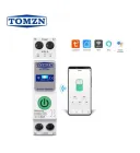 Розумний Wi-Fi автоматичний вимикач TOMZN TOB9-VAP 1P 63А DIN з моніторингом напруги струму енергоспоживання потужності, реле напруги та струму, таймер