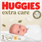 Підгузки Huggies Extra Care розмір 1 (2-5 кг), 168 шт