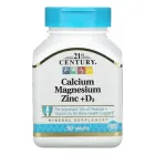 Кальцій магній цинк і вітамін D3 21st Century 90 таблеток