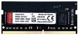 Оперативна пам'ять Kingston HyperX SODIMM DDR4 16Gb 2400Mhz (HX424S14IB/16)