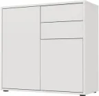 Комод MEBLIBUD NICOLE на 2 ящики з 2-ма дверцятами 79 х 36 х 74 см Білий (2203621600019)