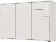 Комод MEBLIBUD NICOLE на 2 ящики з 3-ма дверцятами 109.9 х 36 х 74 см Білий (2203621700016)