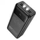 Повербанк Hoco DB81A 50000mAh 65W PD швидка зарядка Powerbank для ноутбуків смартфонів з ліхтариком Чорний