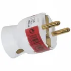 Переносна вилка Legrand 2K+3 з нижнім вводом Біла 50188