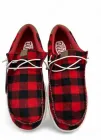 Чоловічі мокасини Hey Dude Wally Buffalo Plaid Red 40657-610 Розмір 42, устілка 27.7 см Червоний