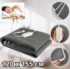 Електропростирадло полуторне 120*155 з регулятором температури Туреччина байка | Електрична ковдра- термопростирадло з підігрівом і терморегулятором (N02)