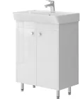 Тумба підлогова JUVENTA Trinity-60 біла з умивальником SANOVIT Neon-60