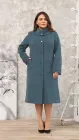 Демісезонне пальто з турецького кашеміру Lady Prestige Л614 52 джинс
